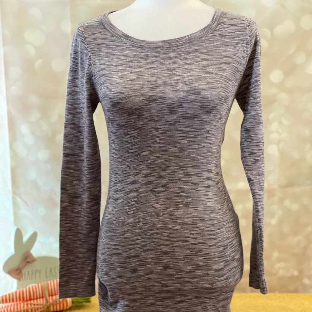 Tart S Like New Body Con Long Sleeve Grey/White Dress‎